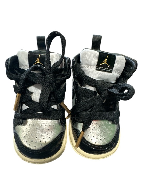 Nike Other - Jordan 1 Mid SE sneakers in a "Black Metallic Silver" Size 3C